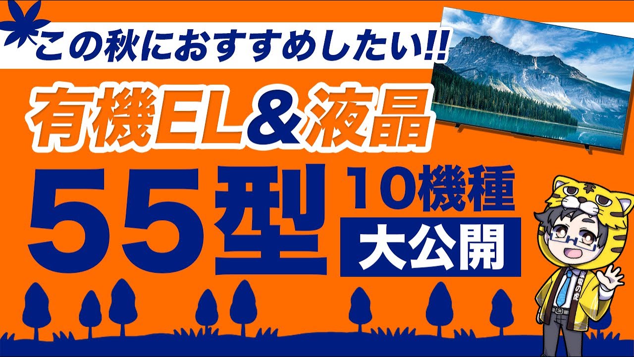 液晶・有機ELテレビ|2024秋の大人気55型おすすめ10選|今お得なモデルを紹介