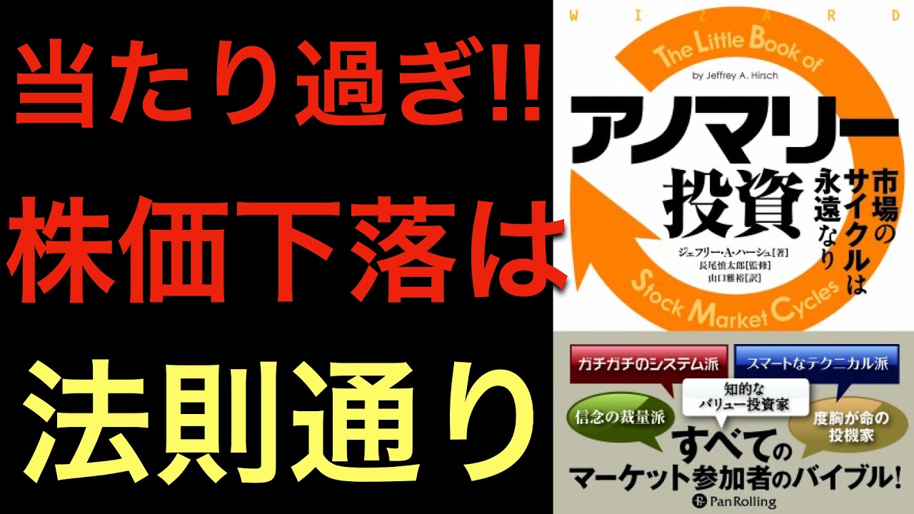 【当たり過ぎ】大統領サイクル的には今年の下落はセオリー通り!相場の底値は〇〇年!
