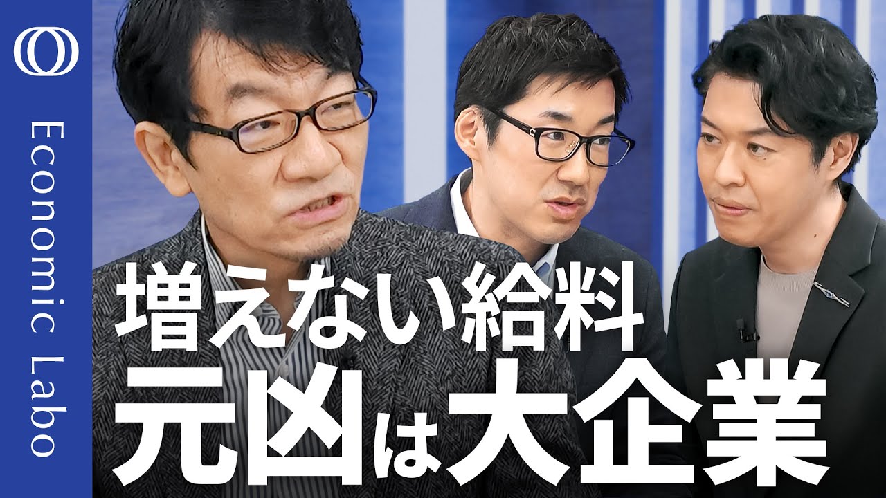 【大企業はもっと賃上げできる】BNPパリバ証券・河野龍太郎/日本の生産性3割UPも実質賃金は約30年横ばい/就職氷河期(ロスジェネ)世代は波に乗れず/一発屋・ゴマすり「ジョブ型」の落とし穴【エコラボ】