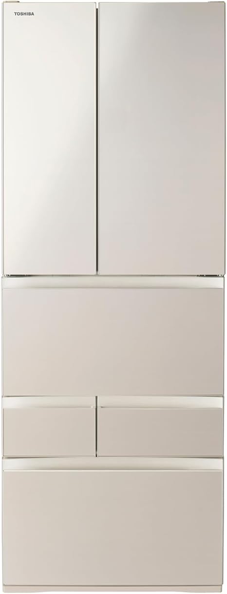 東芝 冷蔵庫 幅68.5㎝ 551L 両開き GR-V550FH(EC) サテンゴールド 野菜室がまんなか