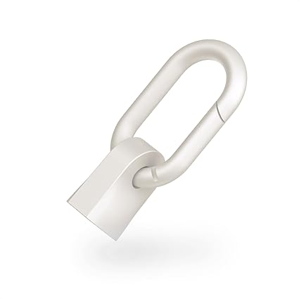 CIO カラビナ付きケーブルホルダー USBケーブル用 コネクターカバー (ホワイト, USB Type-C)