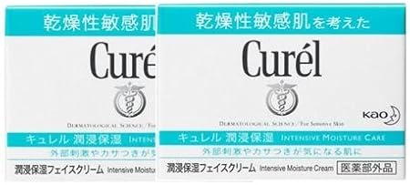 《セット販売》　花王 キュレル 潤浸保湿 フェイスクリーム (40g)×2個セット curel 敏感肌用クリーム　【医薬部外品】
