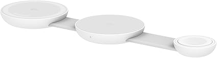 Anker MagGo Wireless Charging Station (3-in-1, Foldable Pad) Qi2対応 マグネット式 3-in-1 ワイヤレス充電ステーション/ワイヤレス出力/Apple Watchホルダー付 MagSafe対応 iPhone 16 / 15 / 14 / 13 ホワイト