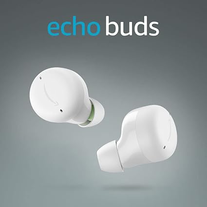 Echo Buds (エコーバッズ) 第2世代 - アクティブ ノイズキャンセリング 付き完全 ワイヤレスイヤホン with Alexa｜グレーシャーホワイト