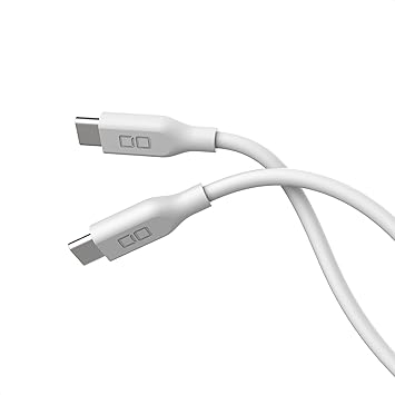 CIO C to C (USB Type C/USB-C) Cable, Soft Silicone, 100W, PD, Rapid Charging, Tangle-Free, iPhone 15 / 16 / Macbook Pro / Air / iPad / Laptop / Galaxy / Google Pixel / Android