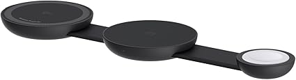 Anker MagGo Wireless Charging Station (3-in-1, Foldable Pad)ブラック Qi2対応 マグネット式 3-in-1 ワイヤレス充電ステーション/ワイヤレス出力/Apple Watchホルダー付 MagSafe対応 iPhone 16 / 15 / 14 / 13対応 コンパクト 出張用 トラベル用