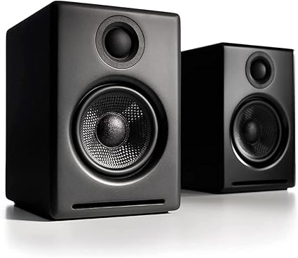 【国内正規品】Audioengine オーディオエンジン A2＋ワイヤレス・パワードスピーカー l Bluetooth aptX対応・16bit DACアンプ内蔵(ブラック)
