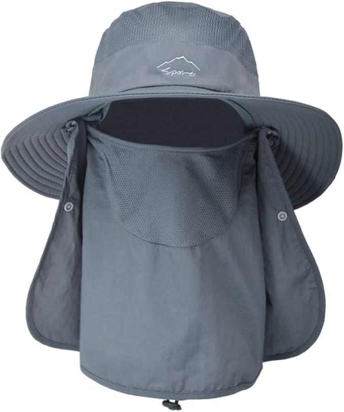 [FREESE] サファリハット つば広 帽子 メンズ 超軽量 吸湿速乾 メッシュ UVカット 花粉 日焼け防止 2way 折りたたみ 釣り 登山 アウトドア スポーツ