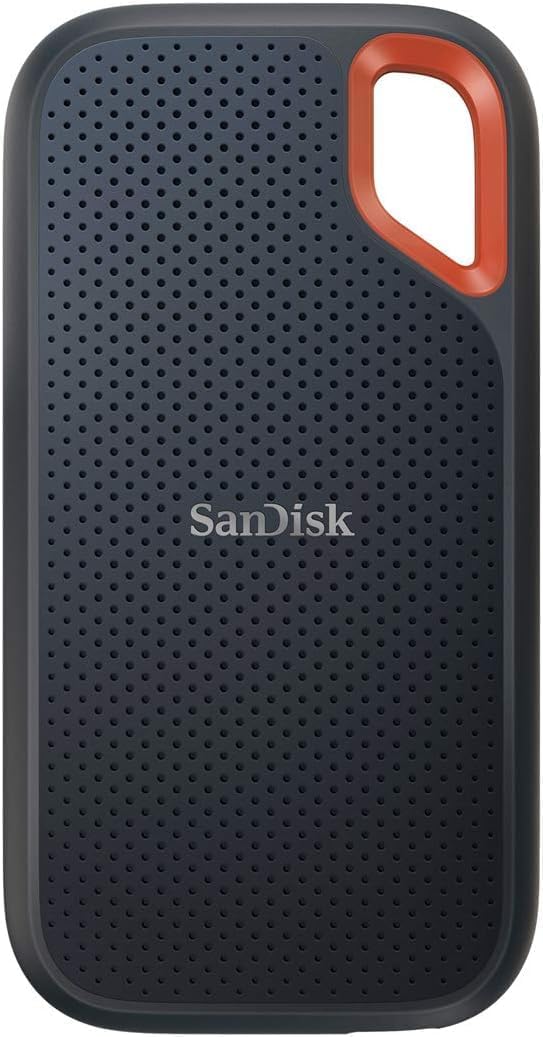【Amazon.co.jp限定】 SanDisk SSD 外付け 2TB USB3.2Gen2 読出最大1050MB/秒 防滴防塵 SDSSDE61-2T00-GH25 エクストリーム ポータブル V2 Win Mac PS4/5 エコパッケージ 5年保証