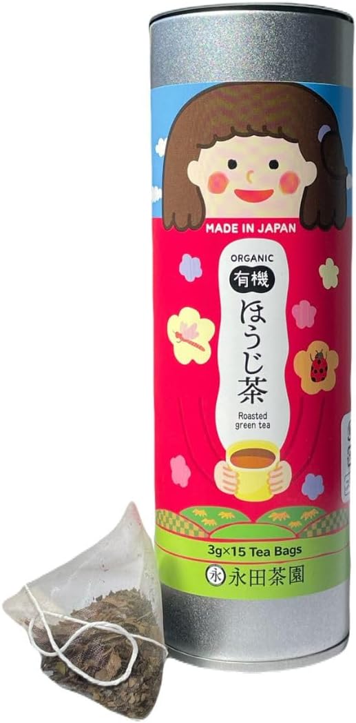 永田茶園 みんなのお茶 ほうじ茶 ティーバッグ （3g×15P） 国産有機茶100% オーガニック 無農薬 ティーパック 京都・宇治 有機栽培茶100% (1)