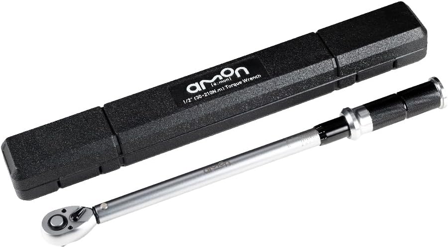 【Amazon.co.jp限定】エーモン(amon) トルクレンチ 差し込み角12.7mm 自動車のタイヤ交換 トルク範囲30N･m～210N･m 校正証明書付き 土屋圭市氏推奨 4994