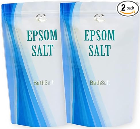 アースコンシャス 国産エプソムソルト【2kg×2袋/40回分】計量スプーン付 無添加 入浴剤 バスソルト 浴用化粧品 パッチテスト済み 追い焚き可能 Epsom Salt