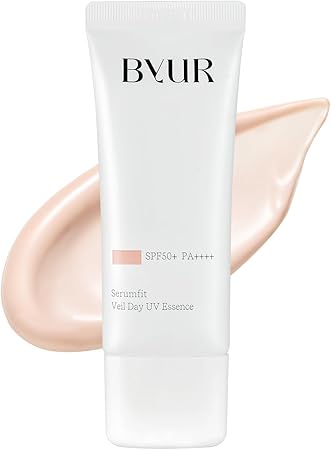 ByUR（バイユア） 化粧下地 日焼け止め UVカット SPF50+ PA++++ トーンアップ 韓国 セラムフィット ヴェール デイ UV エッセンス シアーピンク