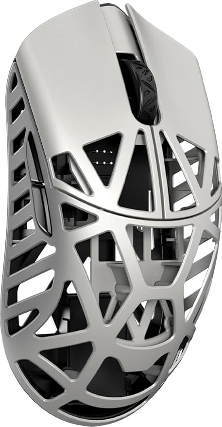 WLMOUSE Beast X Max ワイヤレス ゲーミングマウス 8KHzポーリングレート対応 マグネシウム合金製 42g軽量 PAW3950センサー ビッグサイズ 【日本正規代理品】 (Fashion Grey(Omron）)