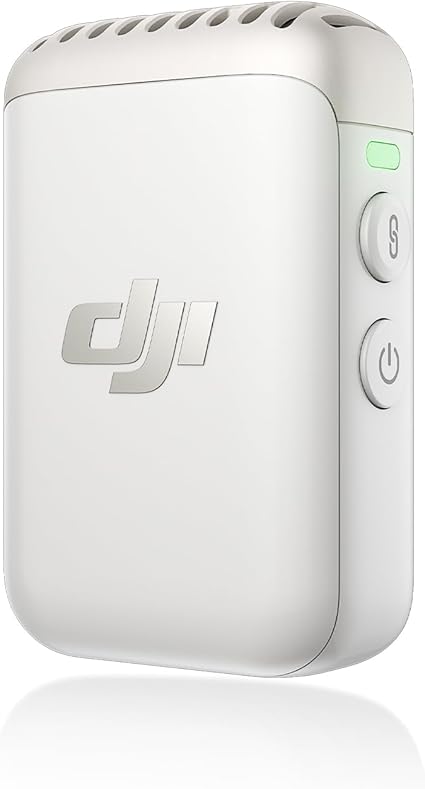 DJI Mic 2 トランスミッター（パールホワイト） ワイヤレスマイク スマートノイズキャンセリング付き 14時間内部収録 バッテリー駆動 最大6時間 マグネット着脱式 Bluetoothマイク YouTube Vlog