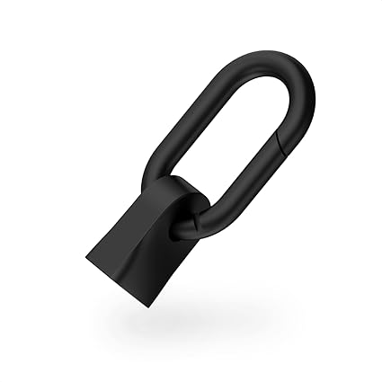 CIO カラビナ付きケーブルホルダー USBケーブル用 コネクターカバー (ブラック, USB Type-C)