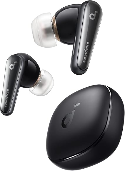 Anker Soundcore Liberty 4（Bluetooth 5.3）【完全ワイヤレスイヤホン/ウルトラノイズキャンセリング 2.0 / 3Dオーディオ / ワイヤレス充電/マルチポイント接続/外音取り込み / 最大28時間再生 / ハイレゾ / IPX4防水規格 / ヘルスモニタリング/PSE技術基準適合】ミッドナイトブラック