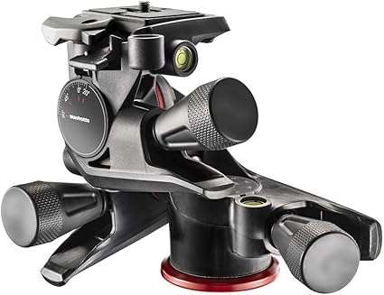 マンフロット(Manfrotto) 3ウェイ雲台 XPROギア3WAY雲台 性格なフレーミングを実現できるギア雲台 クイックリリースプレート付属 最大耐荷重4kg 自重750g アダプト MHXPRO-3WG