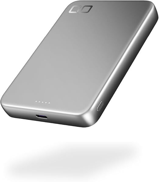 CIO Qi2モバイルバッテリー 超薄型 [薄さ約12mm] MagSafe対応 8000mAh [スマホ1回分] 軽量 [約162g] ワイヤレス充電 マグネット モード切替 小型 タイプC 20W iPhone 17 / 16 / 15 / 14 / 13 / 12 / Air / Pixel10 に対応 急速充電 SMARTCOBY SLIMⅡ Wireless 2.0 8K（シルバー）