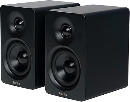 「VGP2025金賞&コスパ大賞」Edifier M60 マルチメディアスピーカー 66W Bluetooth 5.3 ハイレゾワイヤレス コンパクトなデザイン 専用アプリ スタンド付き USB-C/AUX入力 MDF製 黒
