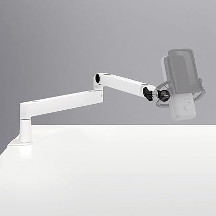 【Amazon.co.jp限定】Elgato Wave Mic Arm LP White 薄型デザインマイクアーム 配信/ゲーミング/レコーディング向け クランプ式固定 モニター下部からの設置に適用