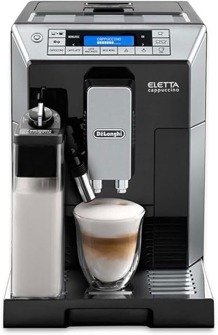 De'Longhi (デロンギ) 全自動コーヒーマシン エレッタカプチーノトップ ECAM45760B コーヒーメーカー エスプレッソマシン 全13メニュー 7ミルクメニュー ラテクレマシステム カフェジャポーネ搭載 自動+手動フロッサー [ブラック] デロンギファミリー登録で3年保証