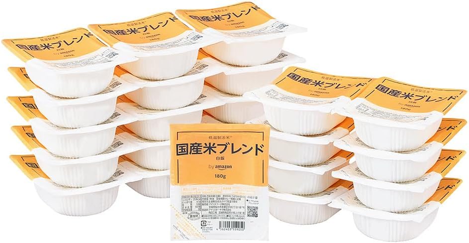 by Amazon パックご飯 国産米 100% 低温製法米 180g ×24個