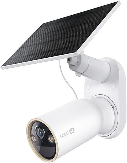 【Amazon.co.jp限定】TP-Link Tapo 防犯カメラ ソーラー 見守りカメラ Wi-Fi フルワイヤレス 充電式 4K 8MP IP66 防水防塵 フルカラー Tapo C460 KIT