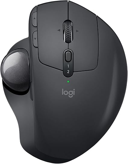 【Amazon.co.jp限定】 ロジクール ワイヤレス トラックボール MX ERGO MXTB1d Bluetooth Unifying 無線 8ボタン 高速充電式 windows mac iPad OS Chrome マウス 国内正規品 [ Amazon.co.jp限定 壁紙ダウンロード付き ]