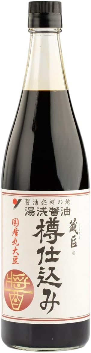 【丸新本家】湯浅醤油 蔵匠 樽仕込み 720ml｜本醸造 国産大豆 濃口醤油｜高級刺身醤油 ｜醤油発祥の地｜木桶醸造
