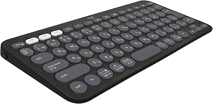 ロジクール ワイヤレスキーボード PEBBLE KEYS 2 K380sGR 薄型 軽量 415g 小型 Bluetooth Logi Bolt ワイヤレス 無線 キーボード Easy-Switch 日本語配列 電池寿命36ケ月 Windows Mac iPad iOS Android Chrome K380s グラファイト 国内正規品