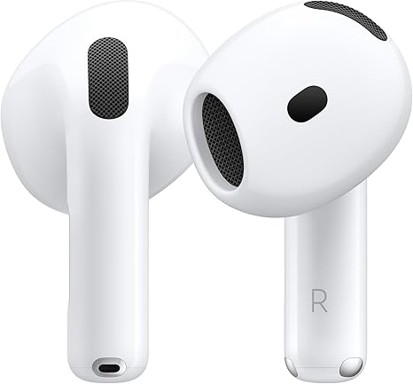 Apple AirPods 4 ワイヤレスイヤホン、Bluetooth 5.3、アクティブノイズ キャンセリング搭載、適応型オーディオ、外部音取り込みモード、パーソナライズされた空間オーディオ、USB-C充電ケース、ワイヤレス充電、H2チップ、防塵性能と耐汗耐水性能、「探す」対応、Qi充電
