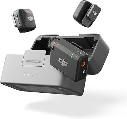 DJI Mic Mini（2 TX + 1 RX + 充電ケース） ピンマイク ワイヤレス 超軽量 48時間使用 ノイズキャンセリング 自動制限機能 カメラ／iPhone／Android用ワイヤレスマイク Vlog撮影 ストリーミング