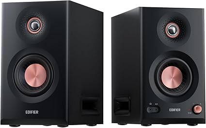「VGP2025金賞」Edifier MR5 モニタースピーカー Bluetooth6.0 最大110W出力 3WAY ハイレゾ対応 LDAC対応 マルチポイント接続 アンプ内蔵 有線 XLR/TRS/RCA/AUX入力 ブックシェルフ型 スピーカー スタジオ/作曲/音楽/映画鑑賞用 PC/テレビ 黒