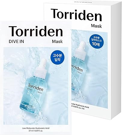 トリデン Torriden ダイブインマスク パック10枚入 【公式・正規品】フェイスパック シートマスク ヒアルロン酸 韓国コスメ 水分チャージ 保湿マスク 韓国コスメ 乾燥肌 潤い集中ケア 毎日使える インナードライ 混合肌