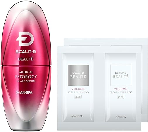 【Amazon.co.jp限定】 おまけ付き スカルプD ボーテ 女性用 薬用育毛剤 メディカルエストロジー スカルプセラム ＋ スカルプD ボーテ 薬用 シャンプー ＆ トリートメントパック お試し用×２回分セット