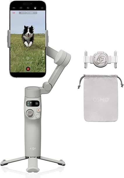 DJI スマホ ジンバル Osmo Mobile 7 ジンバルスタビライザー（iPhone/Android) 内蔵三脚 軽量 快適なグリップ 3軸スマホジンバル ActiveTrack 7.0 ShotGuides ワンタップ編集 10時間使用 スマホ充電