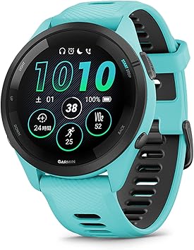 GARMIN(ガーミン)GPSランニングウォッチ Forerunner 265 Music 【ロングバッテリー/超軽量/高精度GPS/色鮮やかなAMOLEDタッチディスプレイ/アプリと連携してデータ管理/睡眠スコア・Body Battery計測/Music保存機能 有・無/Android/iOS対応/Suica機能搭載/防水/日本正規品】