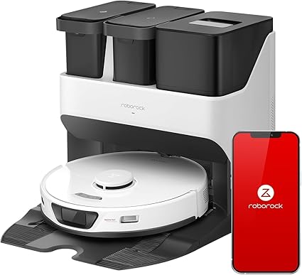 roborock(ロボロック) ロボット掃除機 水拭き 両用 S7 Max Ultra お掃除ロボット 自動ゴミ収集 モップ自動洗浄 自動温風乾燥 自動給水 自動充電 【全自動掃除機】 落下防止 5500Pa強力吸引 ロボットクリーナー 自動モップリフト 180分連続稼働 高精度マッピング 段差乗り越え WiFi App対応 ホワイト