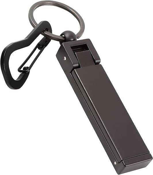 PERDIN バッグハンガー 耐荷重16kg バックハンガー バッグフック スマホスタンド キーホルダー （マットブラック）