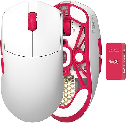 LAMZU MAYA X REJECTモデル【8Kドングル入り】 ゲーミングマウス 無線 軽量 47g type-C 充電 ワイヤレス リジェクト×ラムズ REJECT SPECIAL EDITION