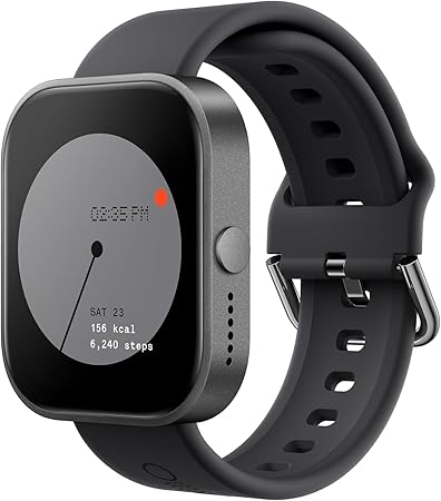 cmf by NOTHING WATCH PRO スマートウォッチ 【2週間の長時間バッテリー】iPhone/アンドロイド対応 通話可能 活動量計 腕時計 1.96インチ大画面 内蔵マルチシステムGPS 着信＆メッセージ通知 防水 アラーム スポーツウォッチ（ダークグレー）