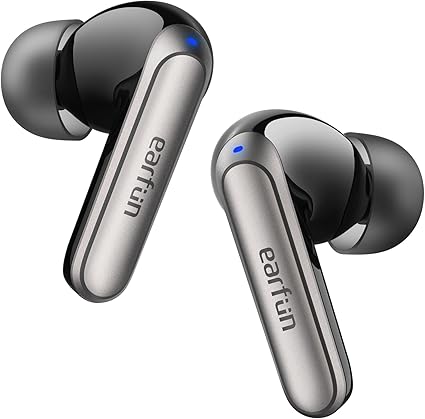 【VGP 2024 SUMMER金賞】EarFun Air 2 NC ワイヤレスイヤホン Bluetooth 5.3/最大45dB低減のノイズキャンセリング イヤホン/ハイレゾLDAC対応イヤフォン/3DサラウンドHD音質/マルチポイント接続/専用アプリ/55msゲームモード/ワイヤレス充電【6マイク通話テクノロジー / PSE認証済み】ブルートゥース イヤホン(ブラック)