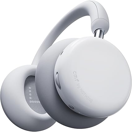 CMF by Nothing Headphone Pro オーバーイヤー ヘッドホン Bluetooth 5.3対応 最大100時間再生 ハイブリッドアクティブ ノイズキャンセリング LDAC＆Hi-Res認証 40mmドライバー 空間オーディオ マイク付き ワイヤレスヘッドホン 軽量 (ライト グレー)