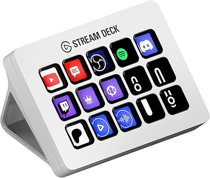 【Amazon.co.jp限定】Elgato Stream Deck MK.2 White エルガトストリームデック MK.2【15キー配列】ライブコンテンツ作成用のコントローラー 配信者向けデバイス OBS/Twitch/YouTube連携 Mac/PC対応