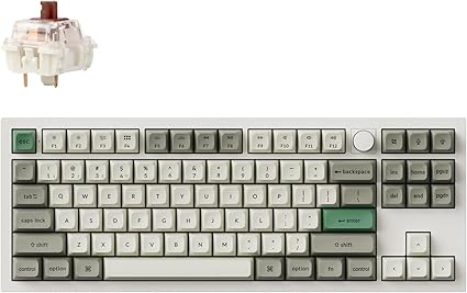 国内正規品 Keychron Q3 Max QMK/VIAワイヤレス・カスタムメカニカルキーボード、2.4 GHz/Bluetooth 5.1/有線接続、USレイアウト、RGBライト、ホットスワップ対応Gateron Jupiterメカニカルスイッチ/フルアルミニウム/Mac Windows対応 (シェルホワイト, Gateron Jupiterメカニカル茶軸（ホットスワップ）)