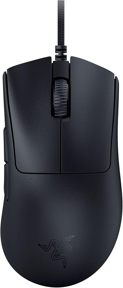 Razer レイザー DeathAdder V3 ゲーミングマウス 超軽量59g 有線 8,000Hz ポーリングレート 6ボタン 30,000DPI 進化したエルゴノミック形状 最高クラスの精度のFocus Pro 30K オプティカルセンサー 第3世代オプティカルマウススイッチ 柔らかい SpeedFlex ケーブル デスアダー ブイスリー 【日本正規代理店保証品】