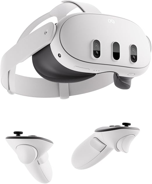 Meta Quest 3 512GB | 最もパワフルなMeta Quest | 究極の複合現実(MR)体験 | 4K解像度 + Infinite Display | コントローラー付きのオールインワンVR・MRヘッドセット