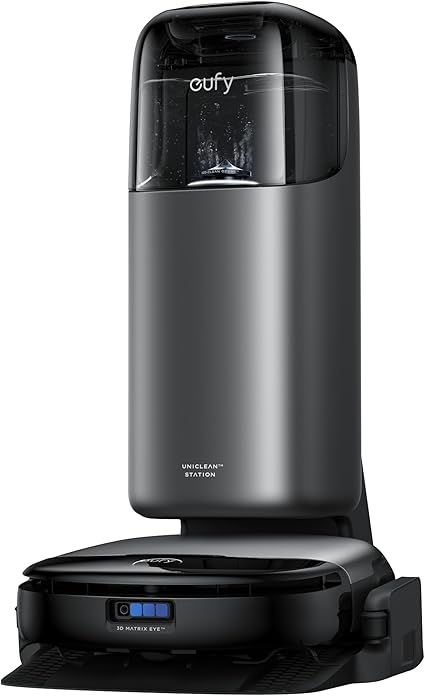 Anker Eufy (ユーフィ) Robot Vacuum Omni S1 Pro (ロボット掃除機) 【回転加圧式ローラー型モップ搭載/自動ゴミ収集ステーション/モップの自動洗浄・乾燥機能付き/モップリフト/洗剤自動投入/水拭き両用/AIマッピング 掃除経路確認/AIカメラ搭載 障害物回避/アプリ操作/落下・衝突防止 / 最大24ヶ月保証】