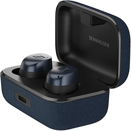 【Amazon.co.jp 限定】ゼンハイザー Sennheiser MOMENTUM True Wireless 4 パーソナライズ機能搭載 ワイヤレスイヤホン デニム 高性能ドライバー 30時間再生 ハイブリッドアダプティブノイズキャンセリング 外音取り込み機能 Bluetooth 5.4 【国内正規品】